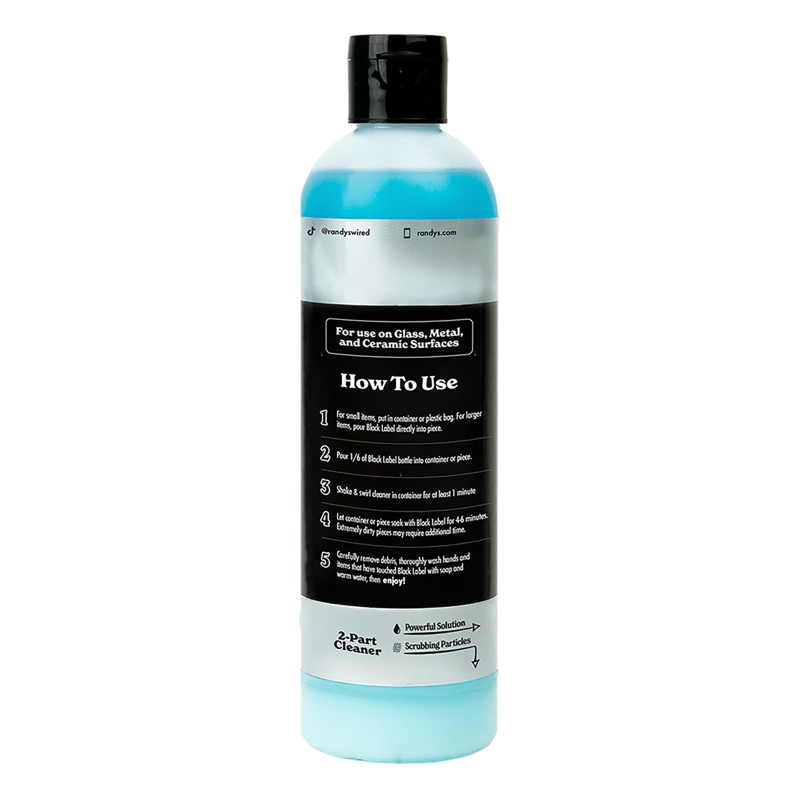 Randy’s Black Label Cleaner 12 Fl Oz Highly Effective for Glass Metal Ceramic