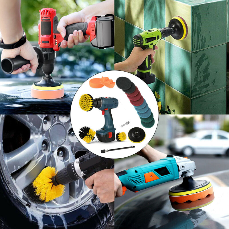 Drill Detailing Brush Power Scrubber Tile Grout Cleaning Polishing n Scrubbing