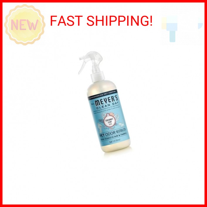 MRS. MEYER’S CLEAN DAY Pet Odor Neutralizer, Coconut Leaf Scent, 12oz