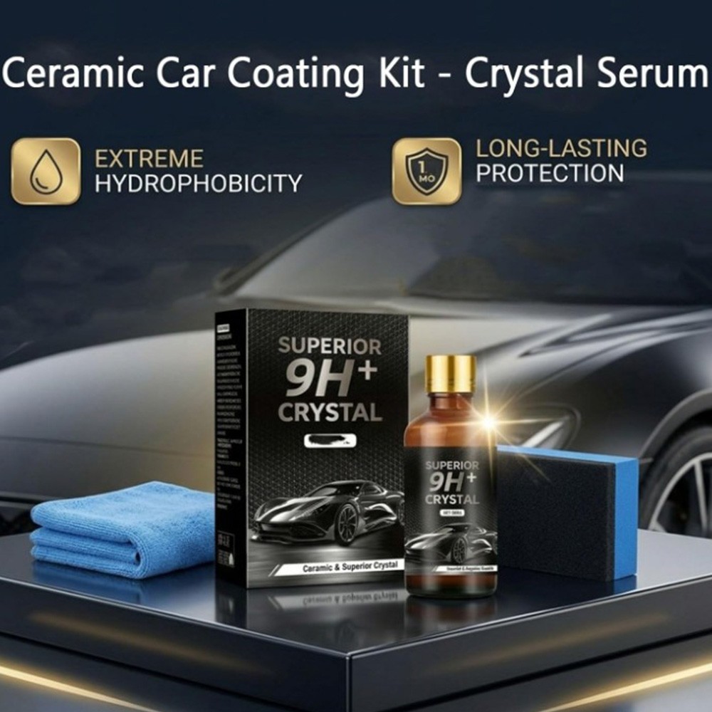 50ML Ceramic Car Coating Agent Kit – PTZ Crystal Serum, Advanced Ceramic Coating