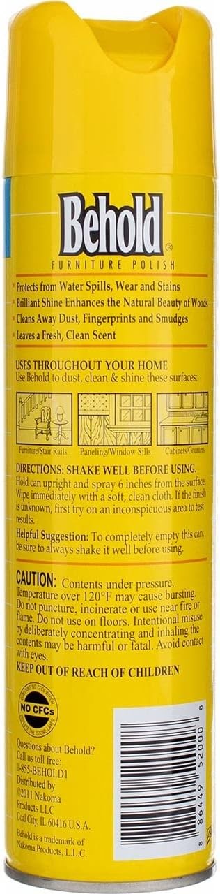 Furniture Polish, Lemon, 12.5 Ounce