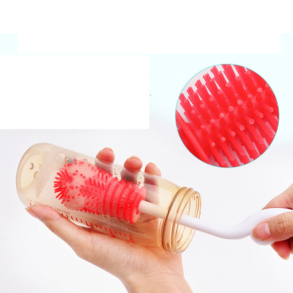 Bottle Scrubber Silicone for Kitchen Utensils Parents Homeowners 1Set