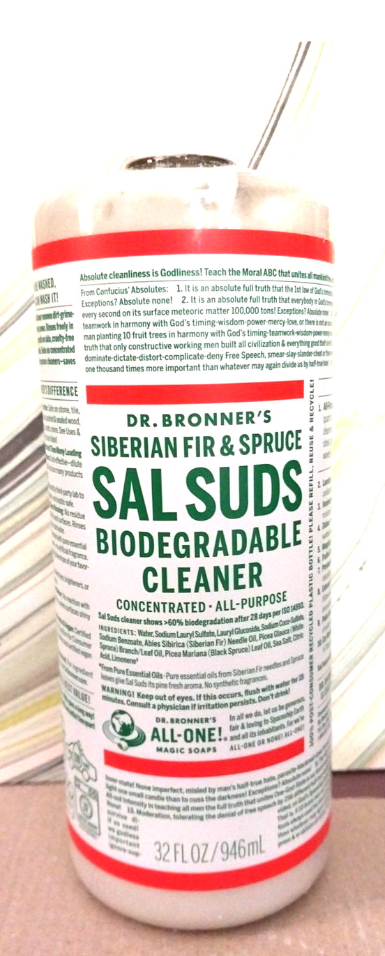 Dr. Bronner’s Sal Suds Biodegradable Cleaner Siberian Fir & Spruce 32 fl oz