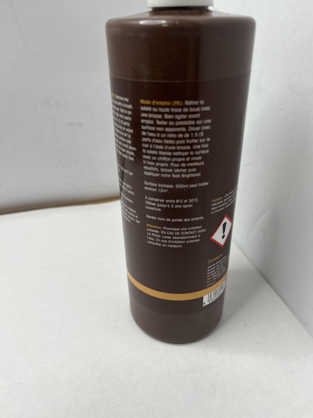 FurnitureClinic Wood Teak Cleaner 500ml Concentrate Outdoor Furniture UK 3L