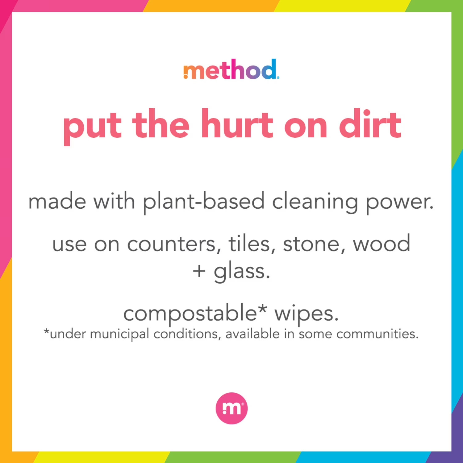 Method All-Purpose Cleaner Spray Pink Grapefruit 28oz Kitchen Bathroom Surface