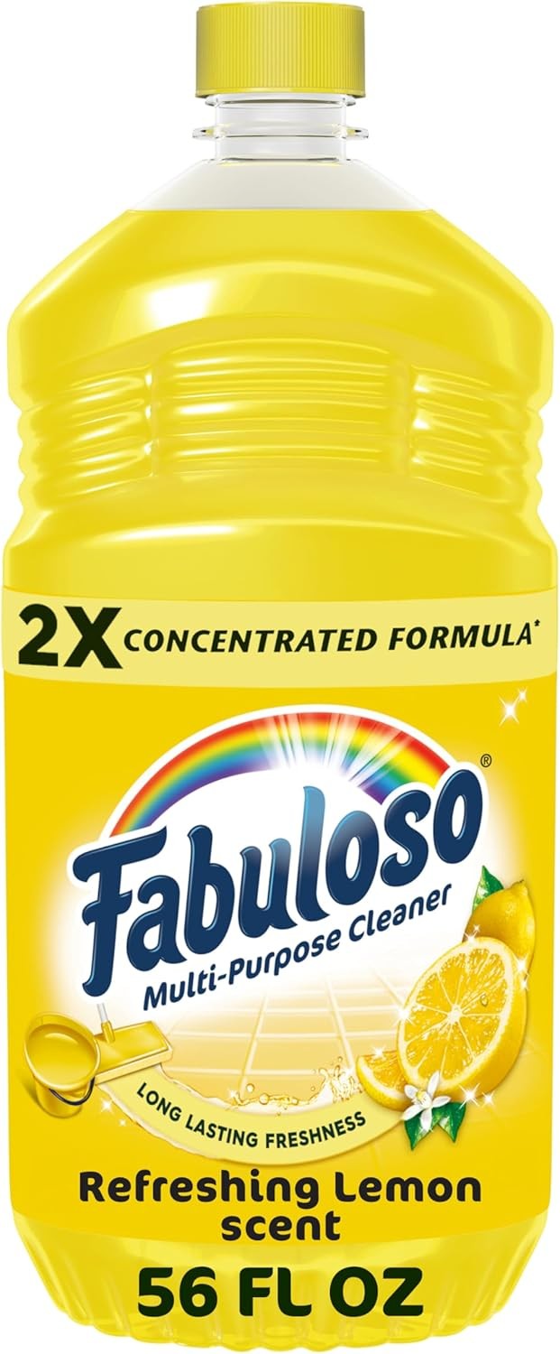 Fabuloso Multi-Purpose Cleaner, 2X Concentrated Formula, Refreshing Lemon Scent,