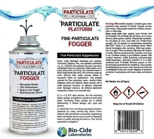 Mildew & Odor Clean Air Fogger 6oz Home Particulate Misting Spray
