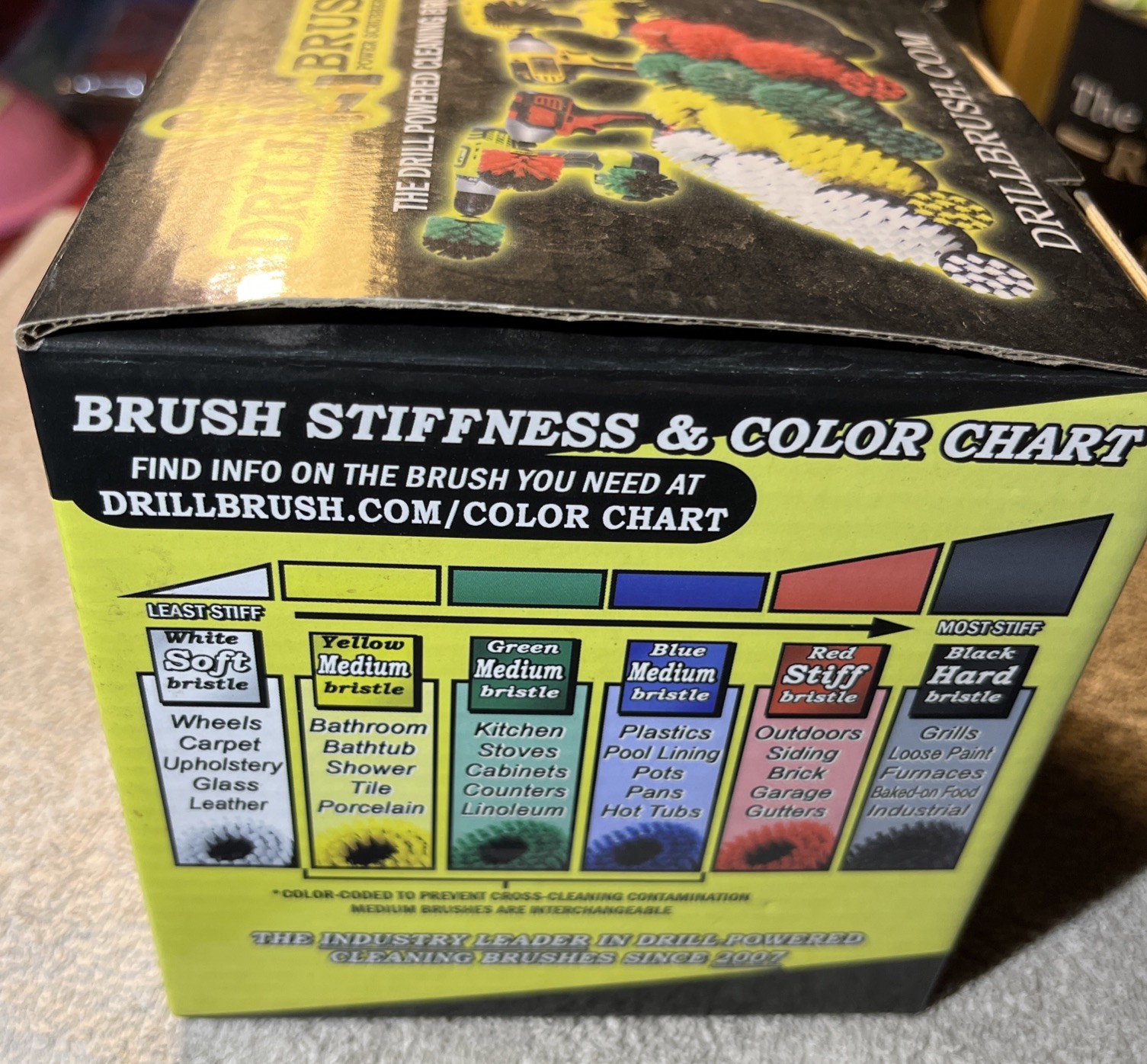 (New)Drill Brush Attachment Set for Bathroom Cleaning