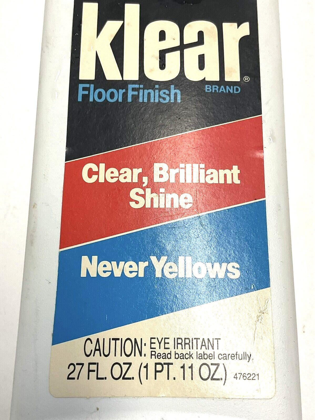 NEW SC Johnson Vintage Klear Floor Finish 27oz. 1984 No Buff Shine Movie Prop