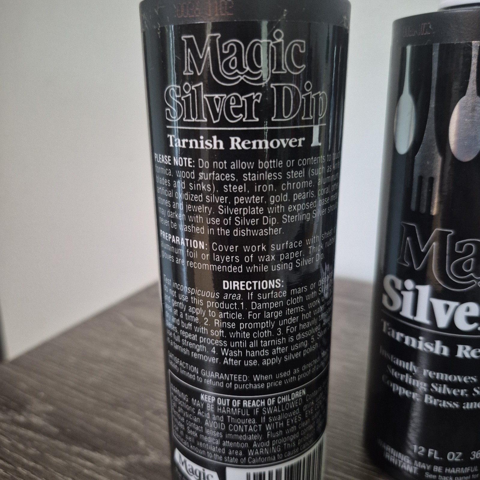 2 NOS Magic Silver Dip Tarnish Remover 12 Oz, Copper, Brass,Platinum, Silver HTF