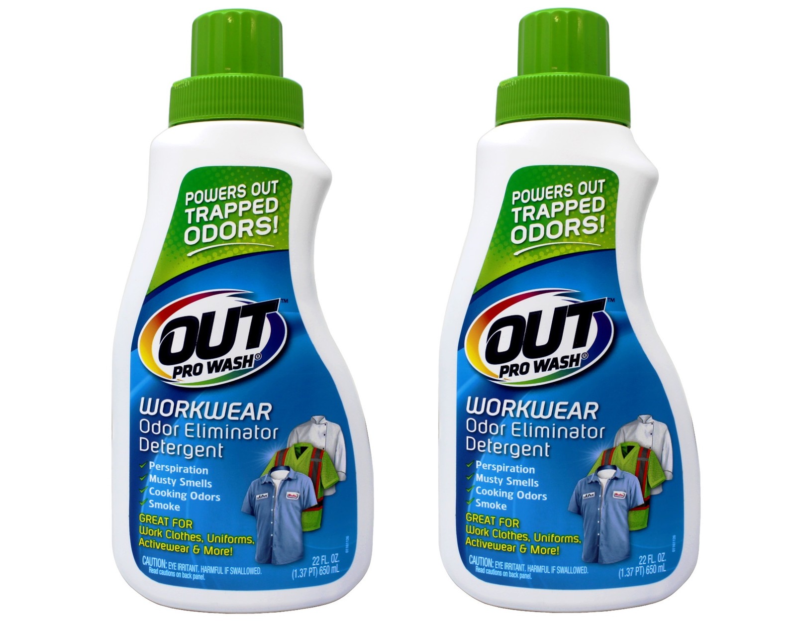 OUT ProWash Odor Eliminator & Stain Remover, 22 oz – 2 Pack