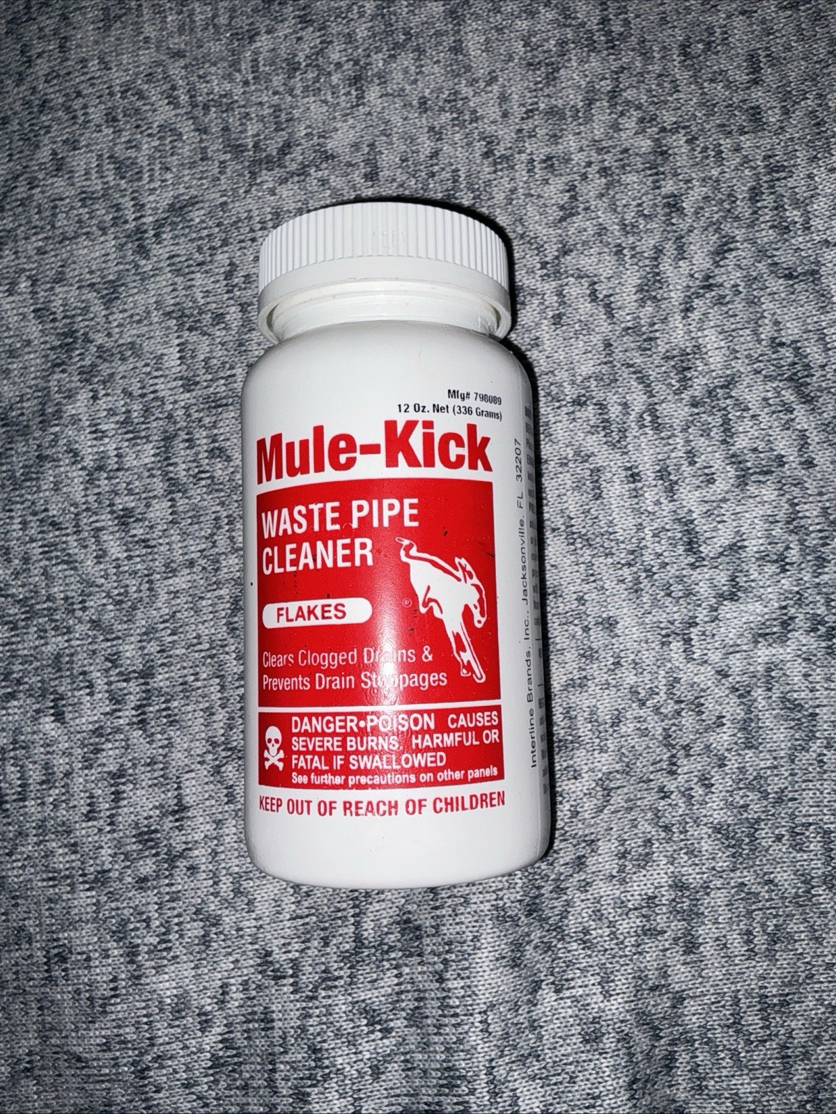 Mule-Kick Waste Pipe Cleaner Flakes Heavy Duty Drain Clog Remover Made In USA