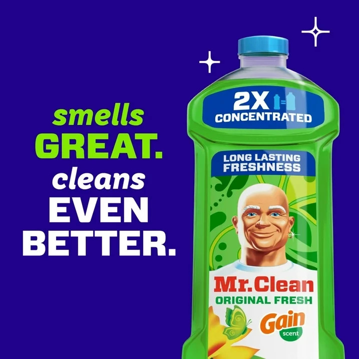Mr. Clean 2X Concentrated All Purpose Floor Cleaner Gain Original 23 oz