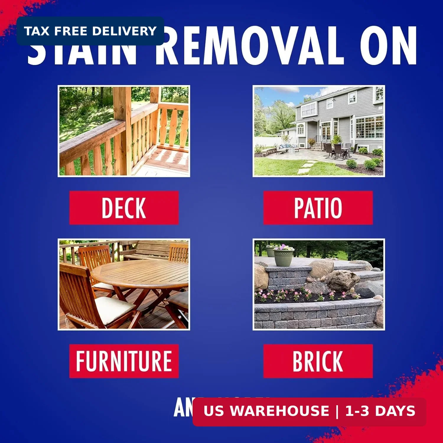 30 SECONDS Outdoor Mold & Mildew Stain Remover Spray | Ready To Use | 32 fl. oz.