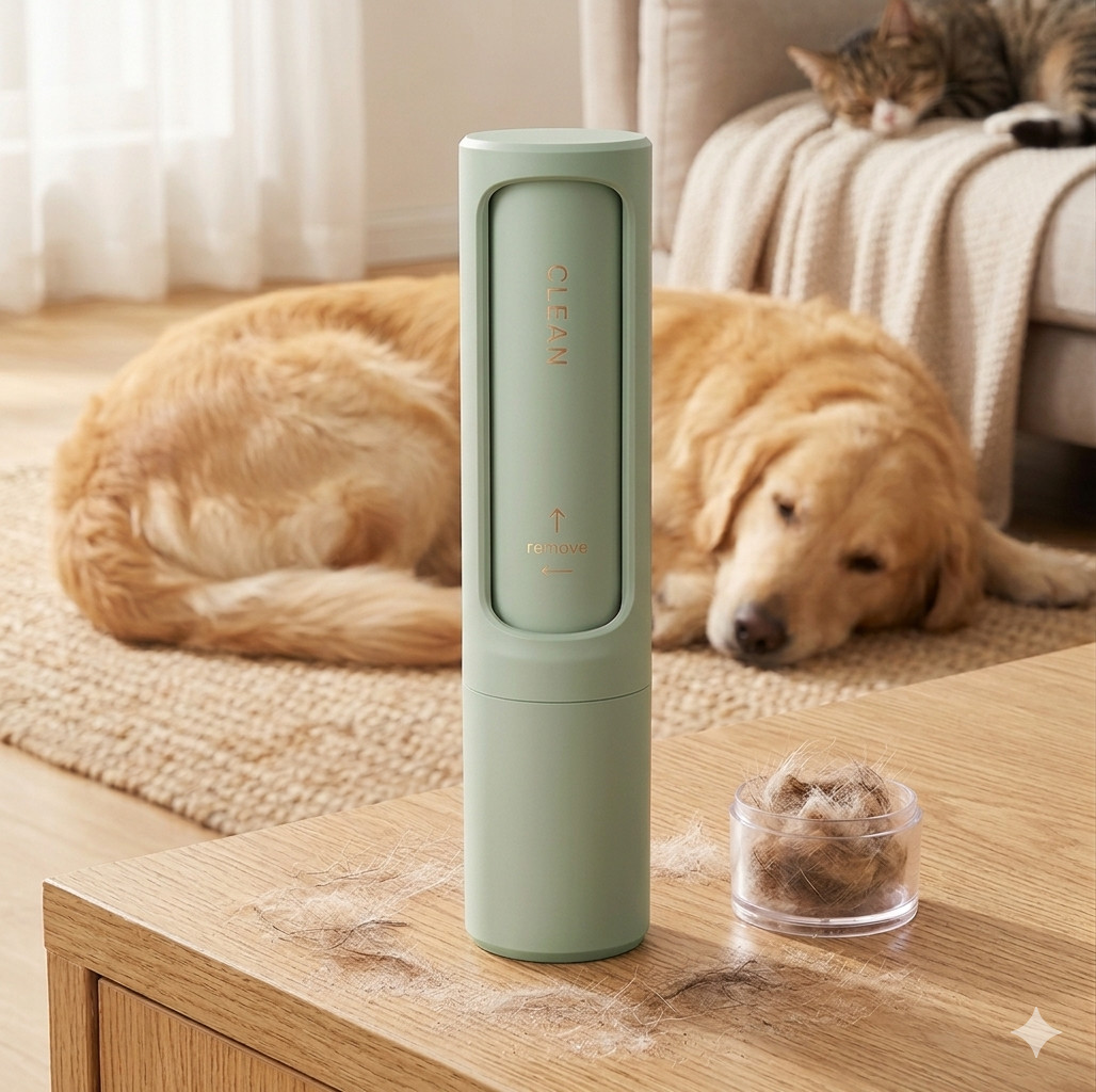 Self-Cleaning Pet Hair Remover Brush Roller for Cat Dog Fur & Lint