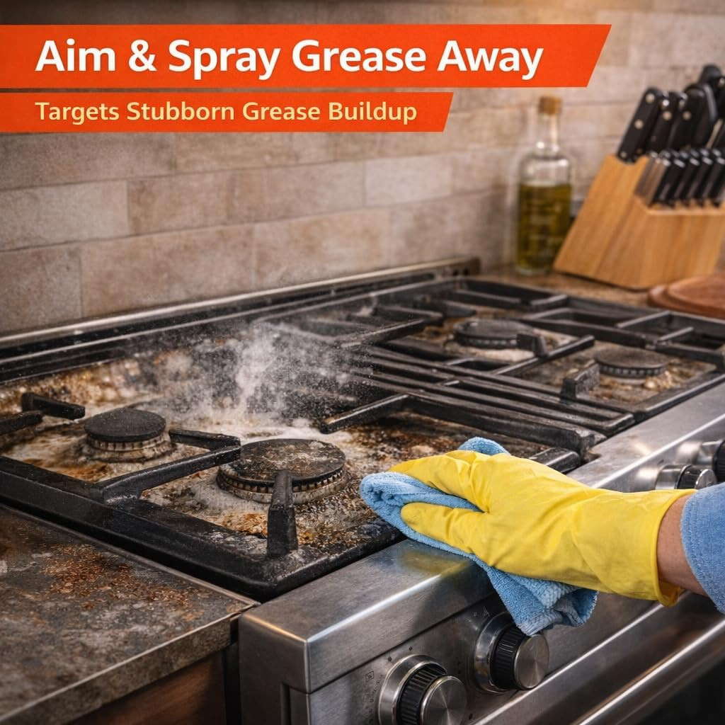 Heavy Duty Oven & Grill Cleaner, 19 Oz Aerosol Spray, Pack of 6