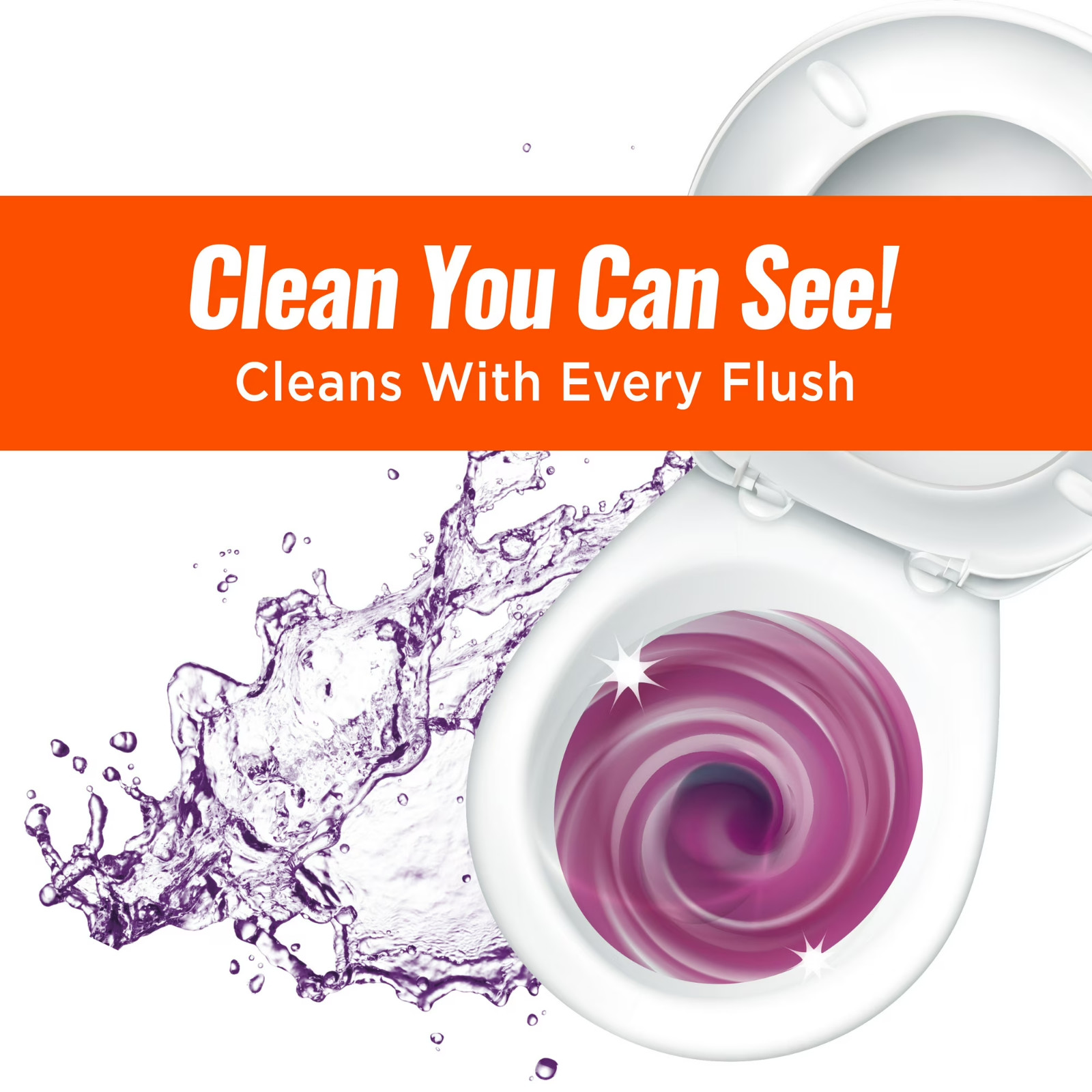 Ty-D-Bol Bleach-Free Toilet Bowl Cleaner Tablets Unscented 3-Pack 15 Tabs