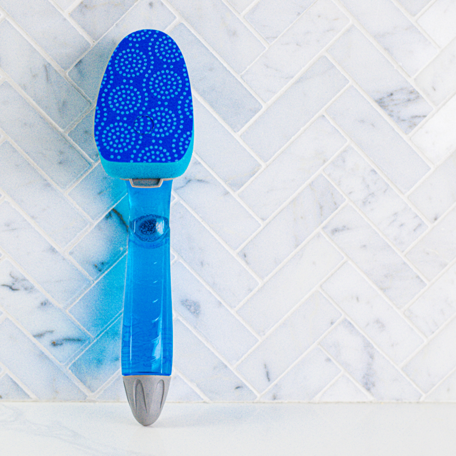 Scotch-Brite Scrub Dots Non-Scratch Dishwand: 1 dishwand (Blue)