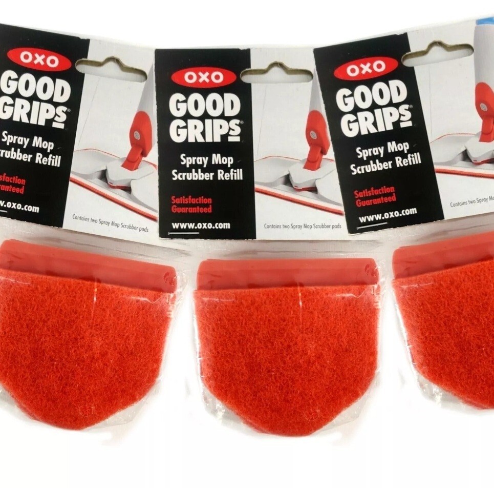(3 Packs) OXO Good Grips Spray Mop Scrubber Refills