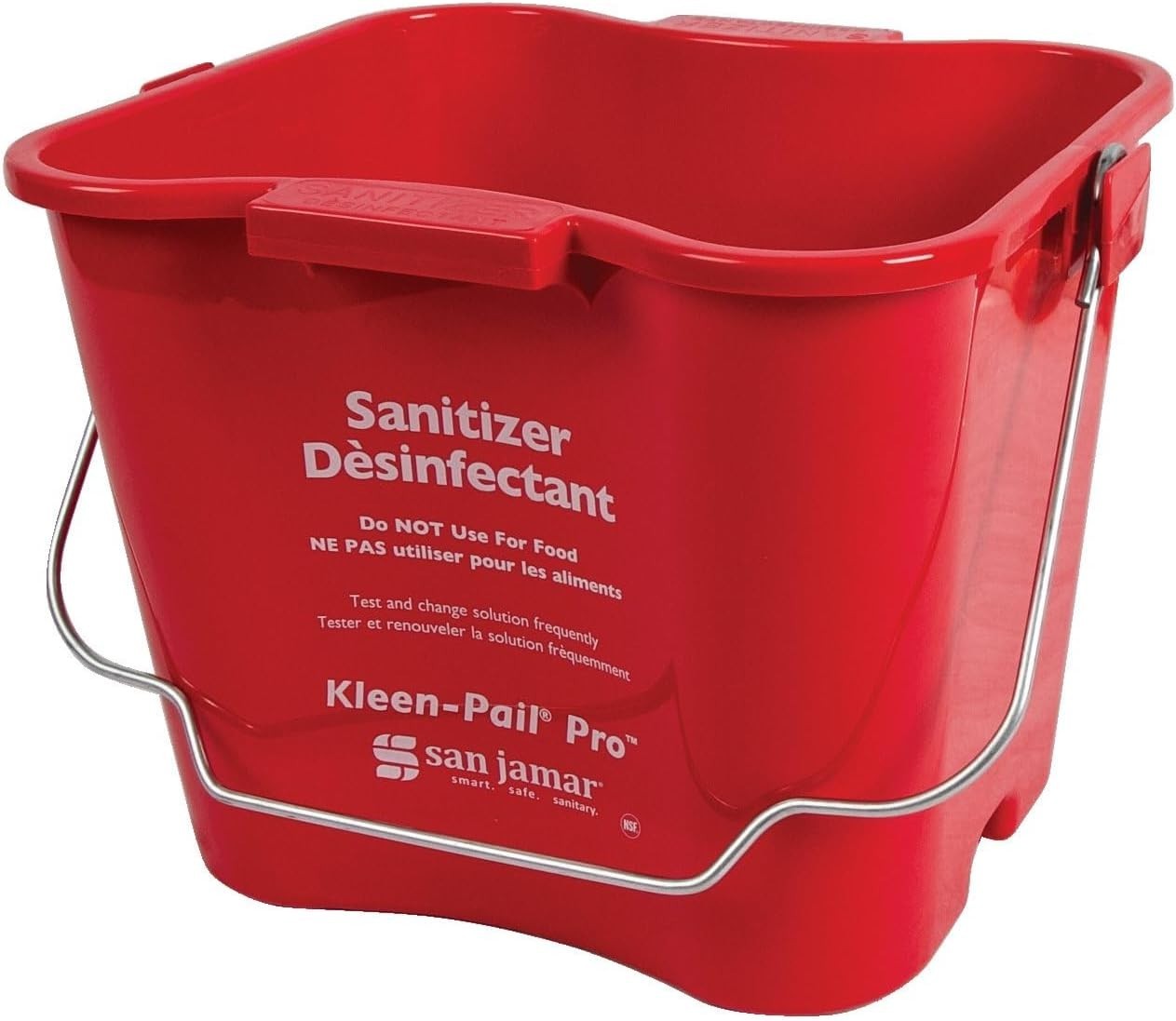 Kleen-Pail Pro 6-Quart Red Bucket for Safe Cleaning Practices – HACCP Compliant