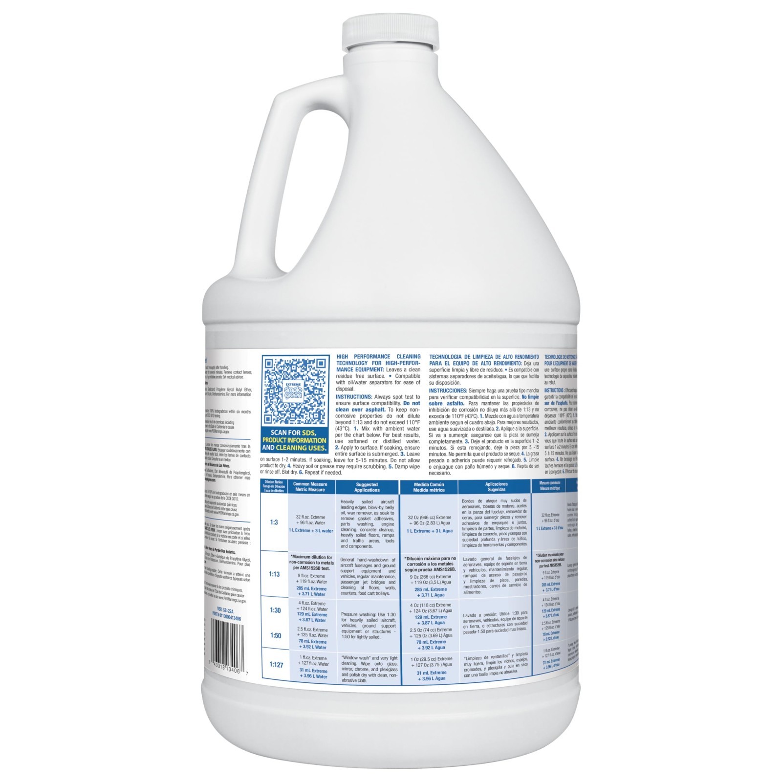 Extreme Aircraft & Precision Cleaner – 1 Gallon Heavy-Duty Degreaser, Safe for A