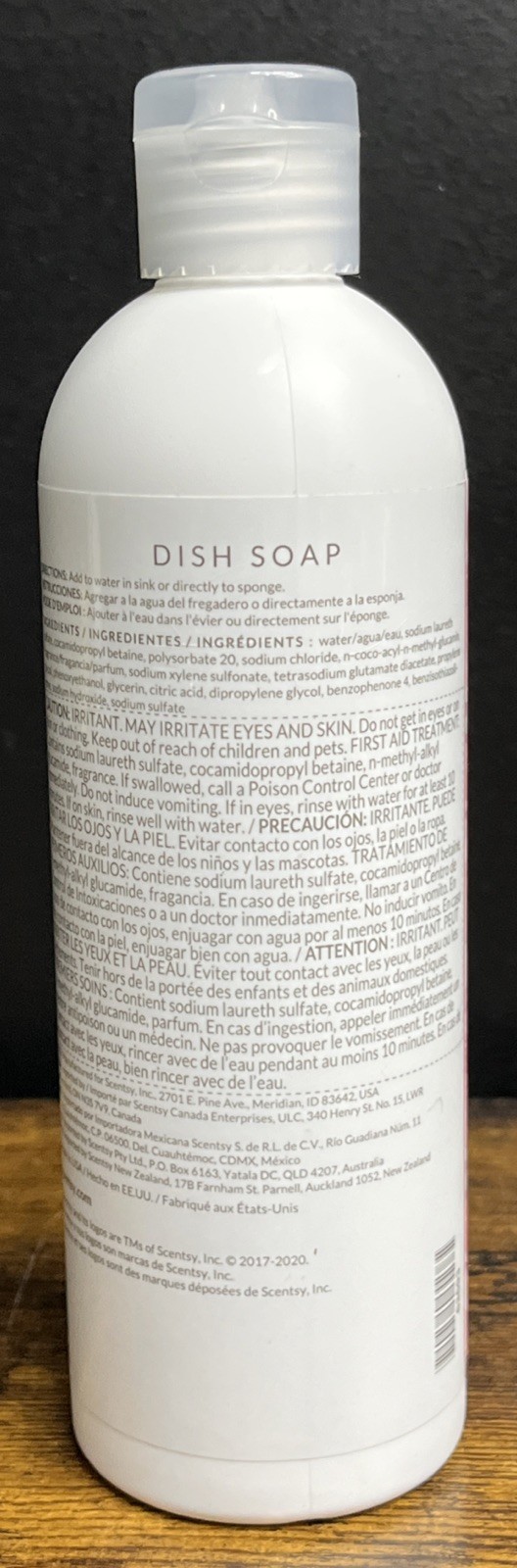 Scentsy Authentic Dish Soap Christmas Perfect Peppermint 16 fl. oz. New Sealed