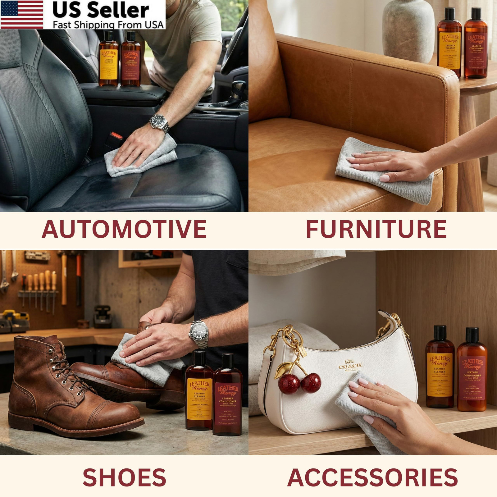 Leather Honey Conditioner, Since 1968. for All 8 Fl Oz (Pack of 1)