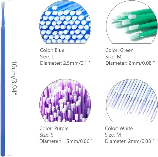 Touch Up Paint Brushes for Automotive Paint Chip Repair, 400 Pcs Repair Paint Br