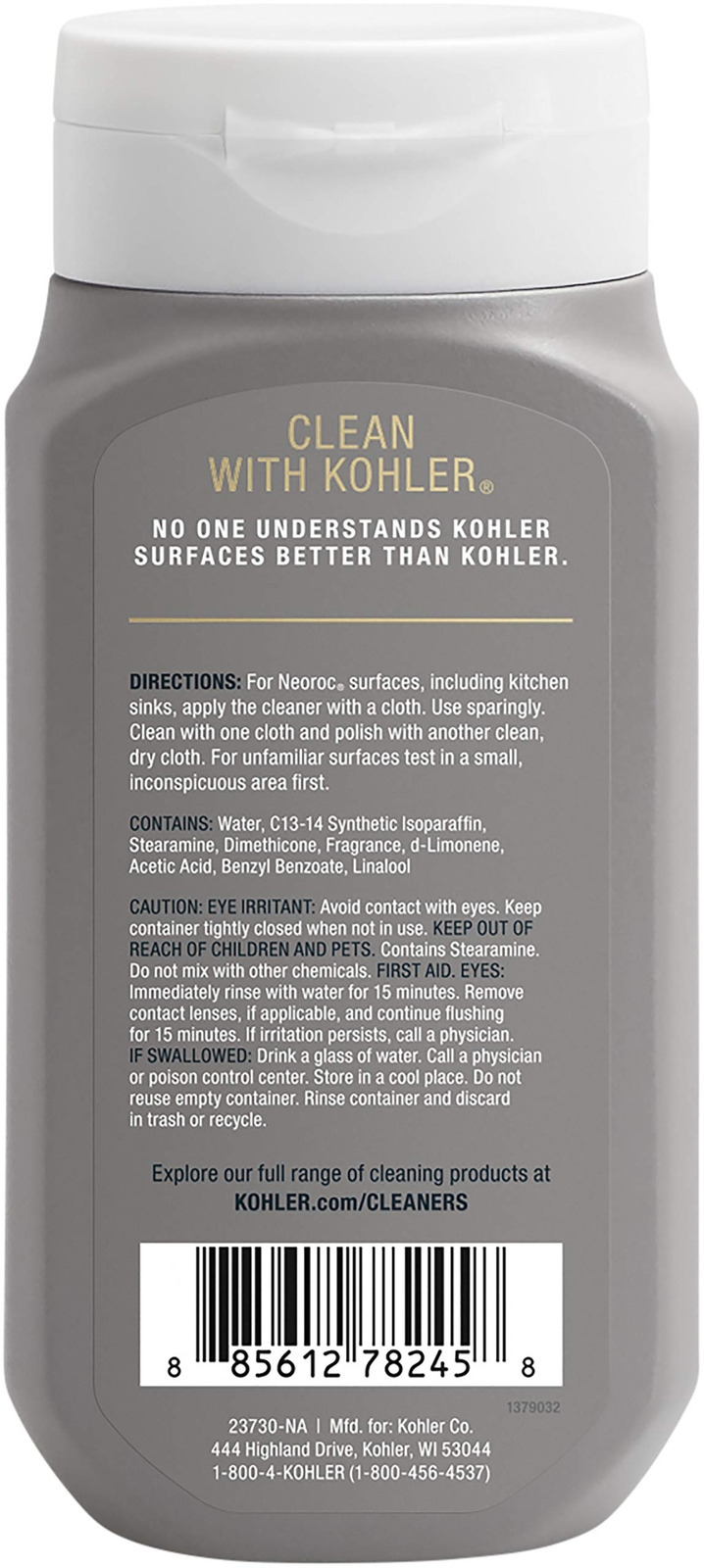 Kohler K-23730-NA Cleaning Agent Neoroc Cleaner, 8 fl oz, 8 Fluid_Ounces