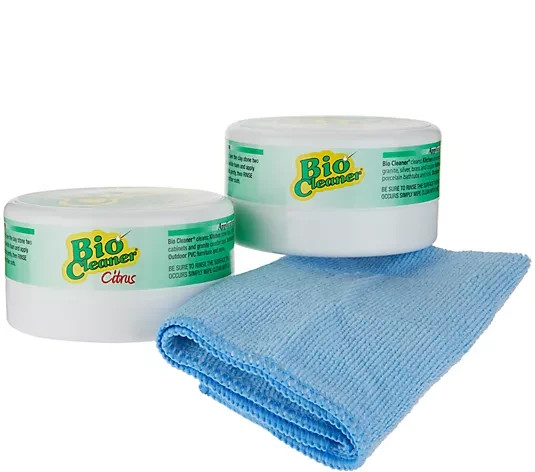 Bio Cleaner Set of 2 10.5oz Multi-Purpose Cleaning Clay with Cloth