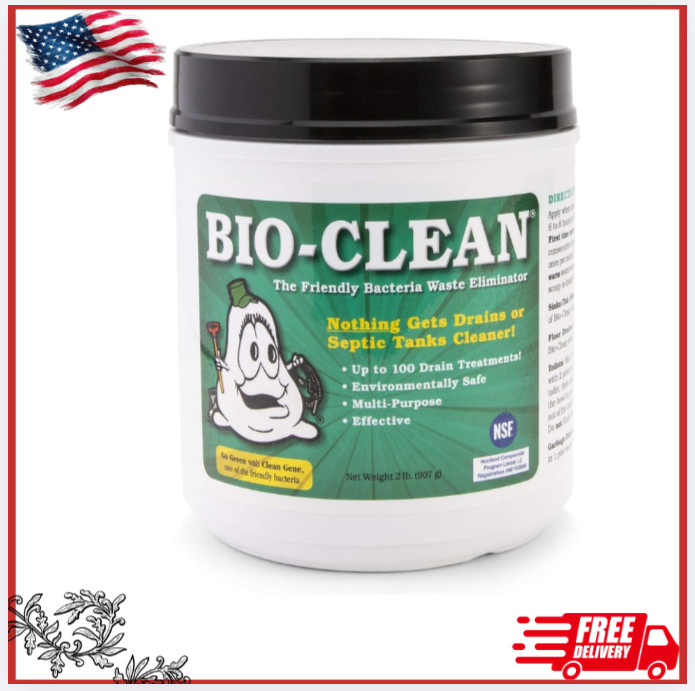 New Drain Septic 2lb Natural Cleaner for Septic Tanks & Grease Traps