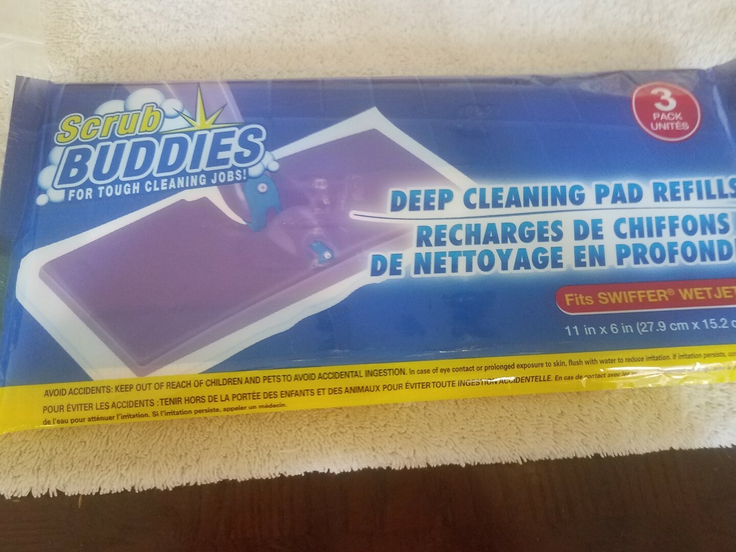 Scrub Buddies Fits Swiffer WetJet Mop 3 pack upc 639277109132