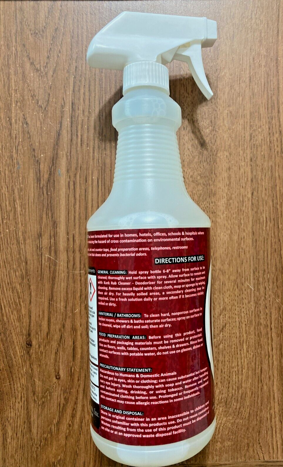 KORK RUB tm #238 1 quart spray bottle