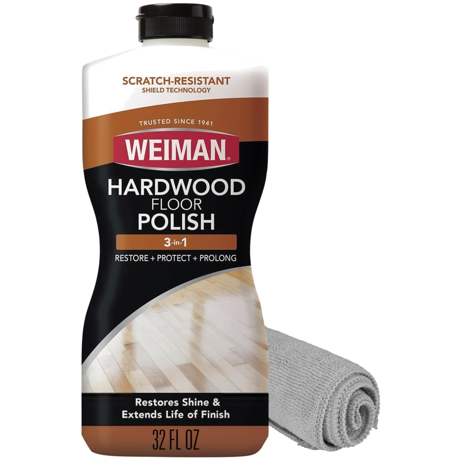 Scratch-Resistant Wood Floor Polish 32oz – Natural Shine