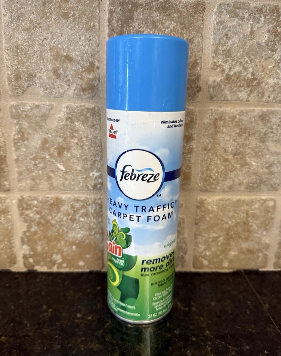 Febreze Heavy Traffic Carpet Cleaner Foam Eliminate Odor Stain ~ Gain Scent 22oz