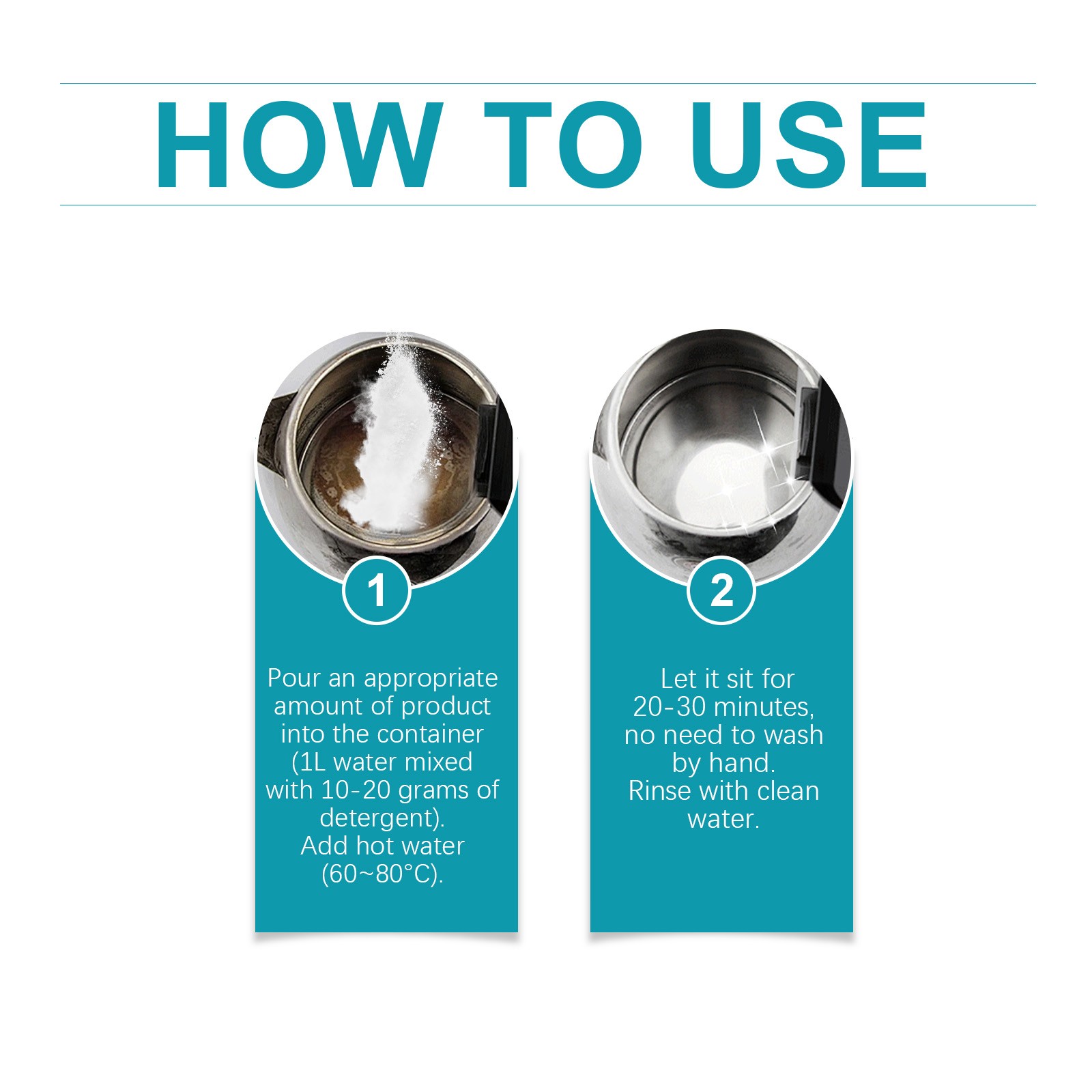 Household Electric Kettle Descaler Powder for Limescale Removal and Brightening