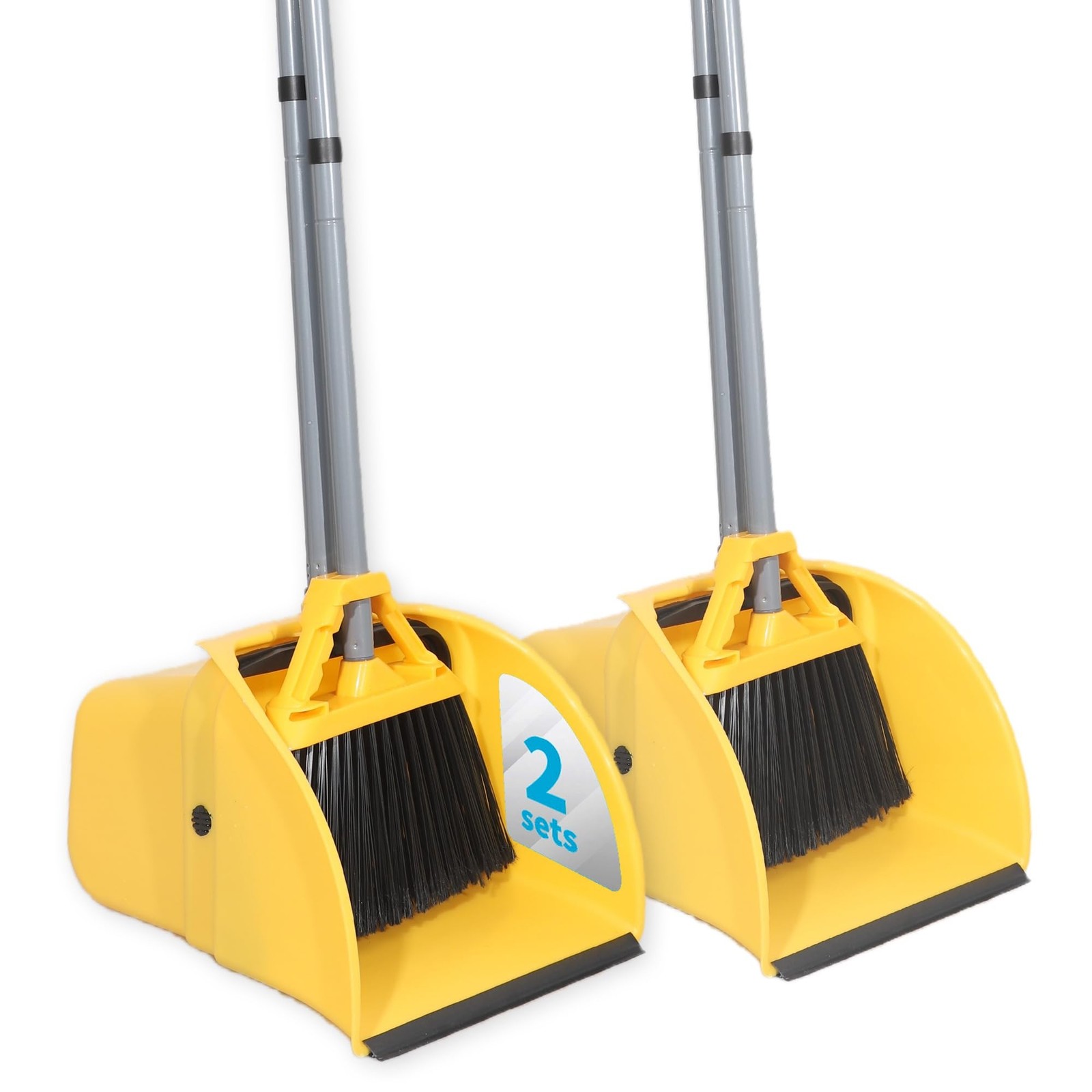Commercial Broom and Dustpan Set, Jumbo Lobby Debris Dustpan (14inch*14inch),…
