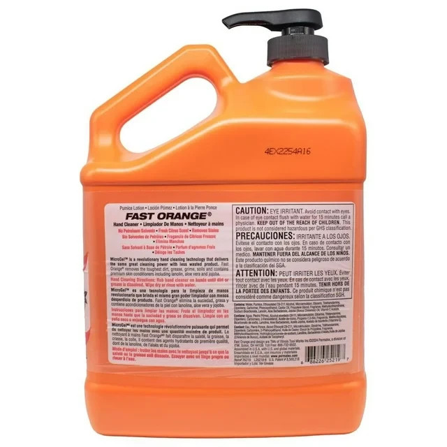 Permatex Fast Orange Pumice Hand Cleaner, 1 Gal