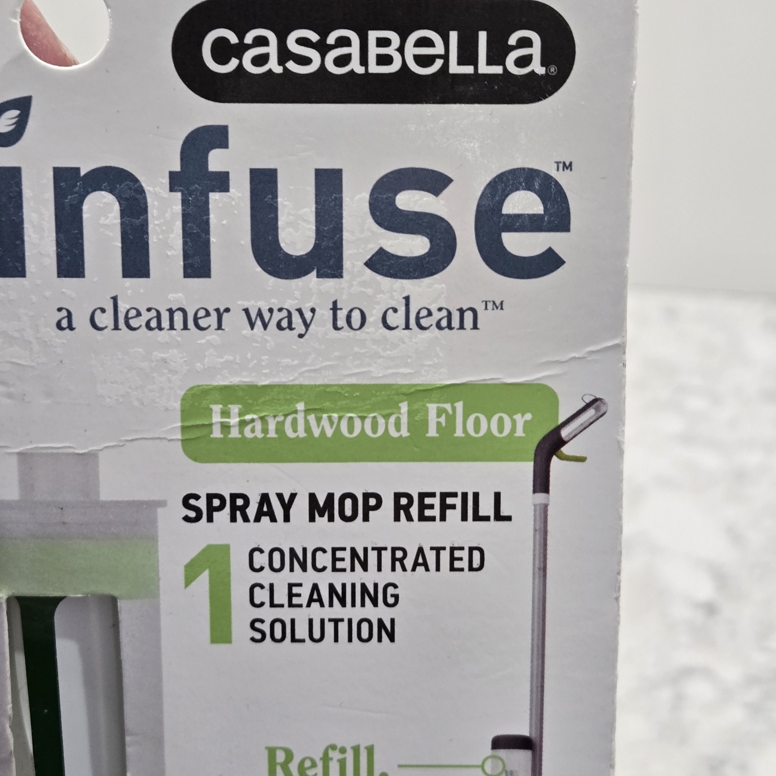 3 Casabella Infuse Multi-Surface Floor Cleaner SPRAY MOP REFILL Lemongrass