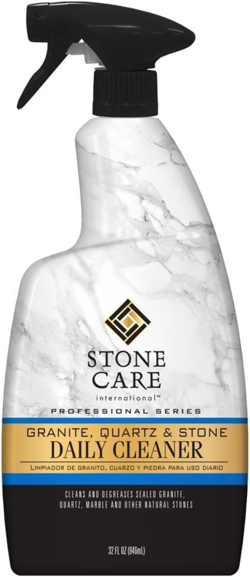 All-Natural Granite Cleaner Spray – 32 Oz Safe for Marble, Slate, and More
