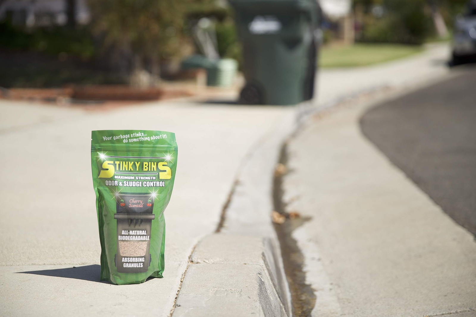 Garbage Odor Eliminator – Cherry Scented Absorbing Granules for Trash Bins, D…