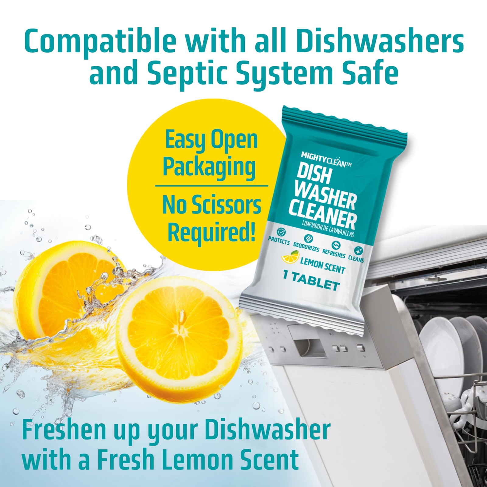 Dishwasher Cleaner And Deodorizer 24 Pack 1 Year Supply Deep Clean Dishwasher