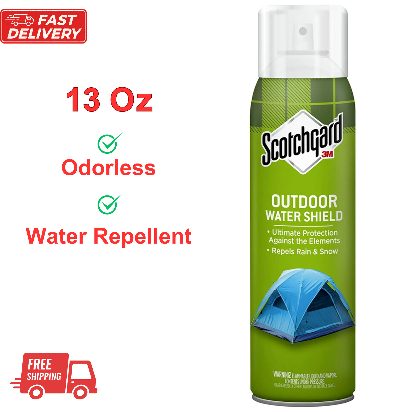 Scotchgard Outdoor Water Shield Spray, 13 Oz Fabric Water Repellent For Gear