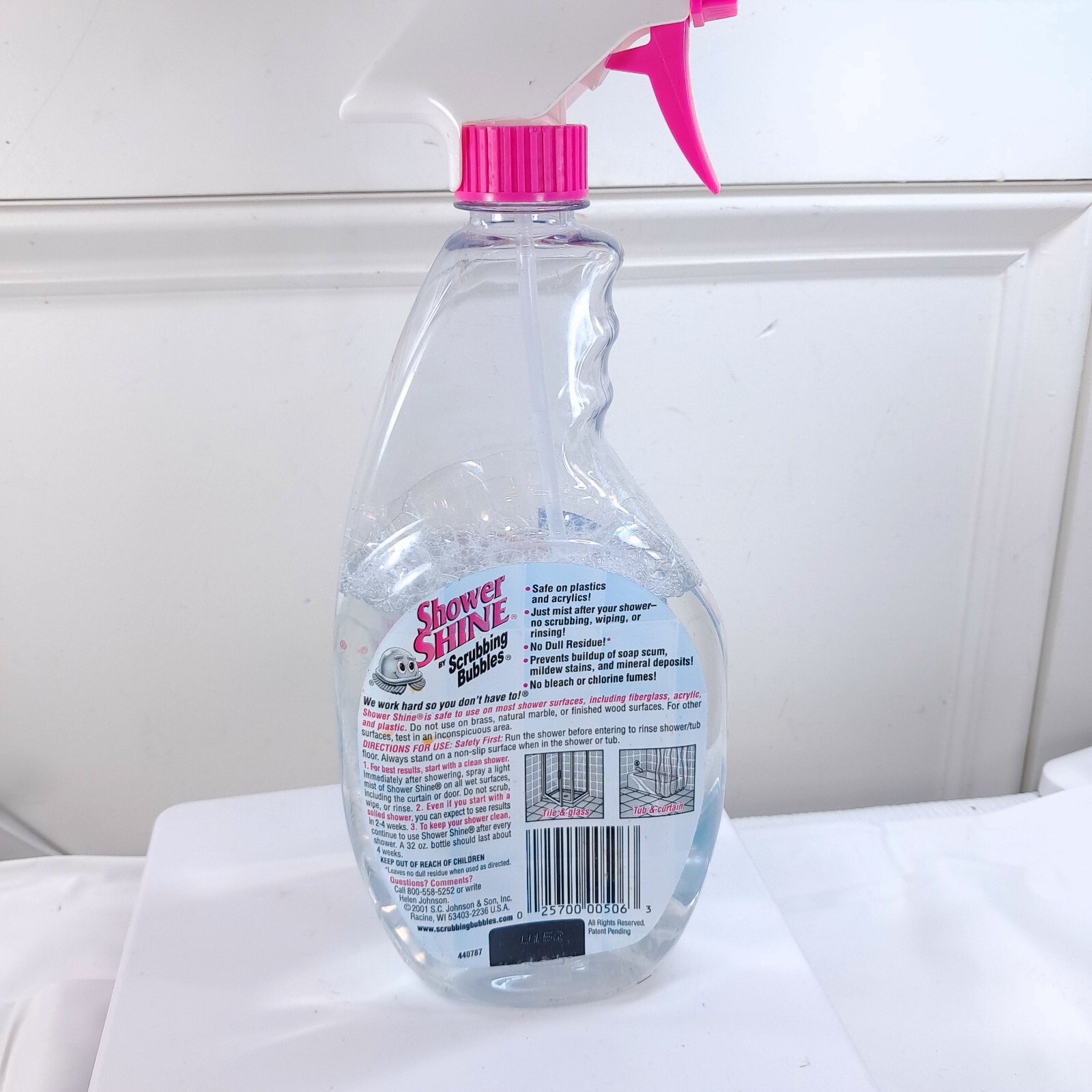 Scrubbing Bubbles Shower Shine Bathroom Spray Cleaner clear 1998 32 fl oz READ