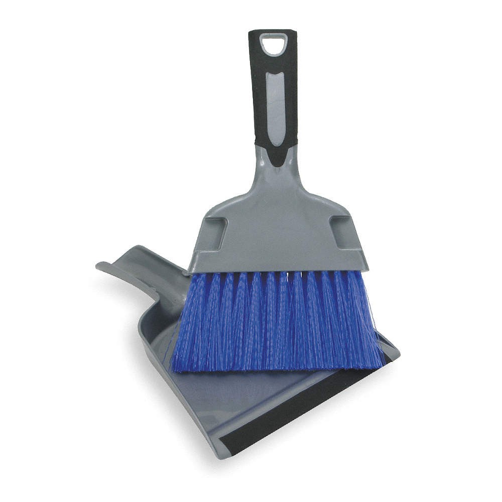 TOUGH GUY 2ZPC5 Dust Pan and Brush Set,2.75″Pan Handle L 2ZPC5
