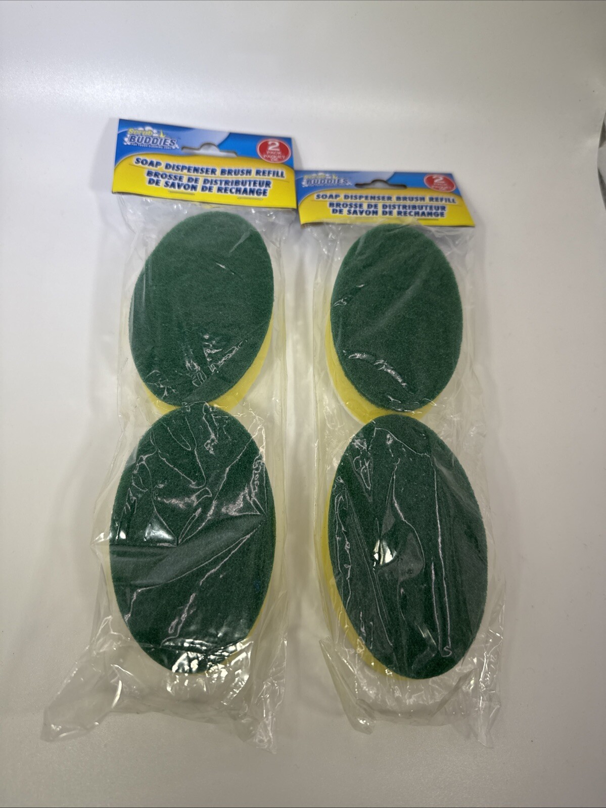 Scrub Buddies Soap Dispenser Brush Refill 2 Pack – Brand New – Lot Of 2