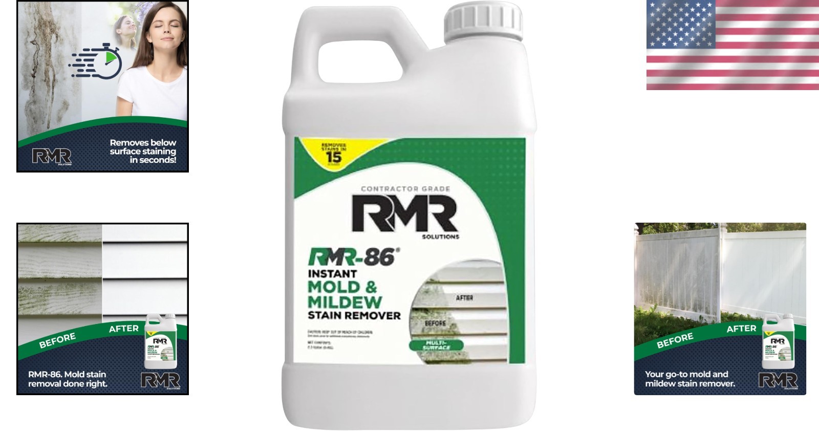 Mold Stain Remover Spray 2.5 Gallon – RMR-86, Fast-Acting, Multi-Surface