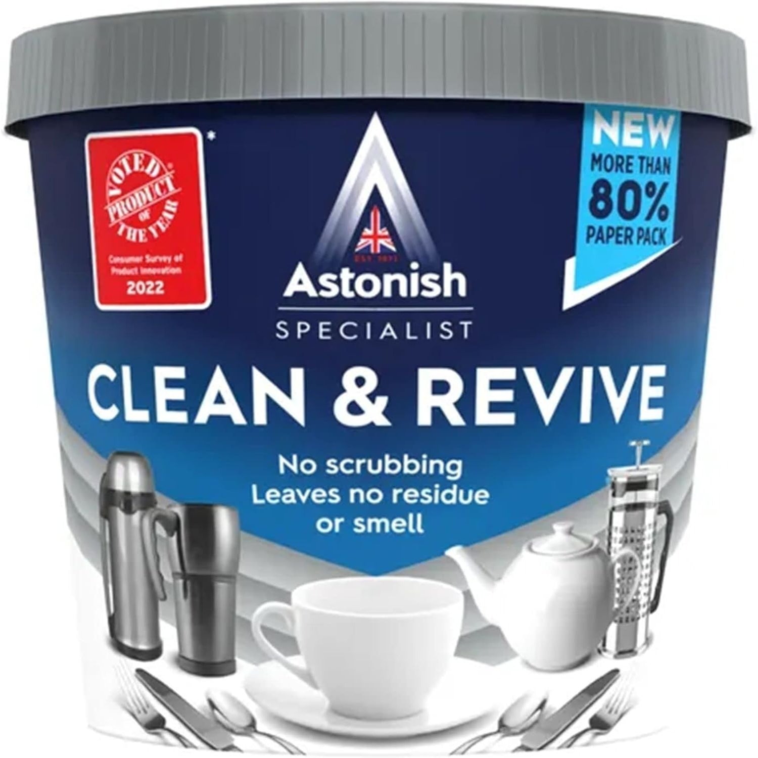 2 Pack Clean & Revive Powder Cleaner Multi-Surface Stain Remover No Scrub