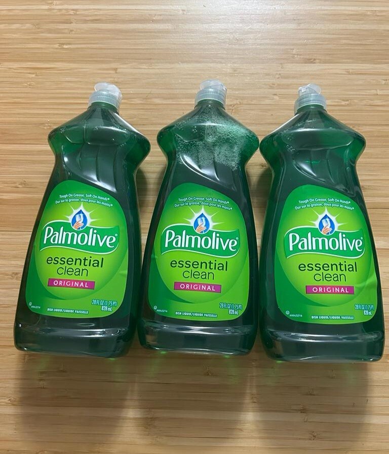 Pack Of 3 Palmolive Essential Clean Dish Soap Liquid Original 28 FL 828 ML