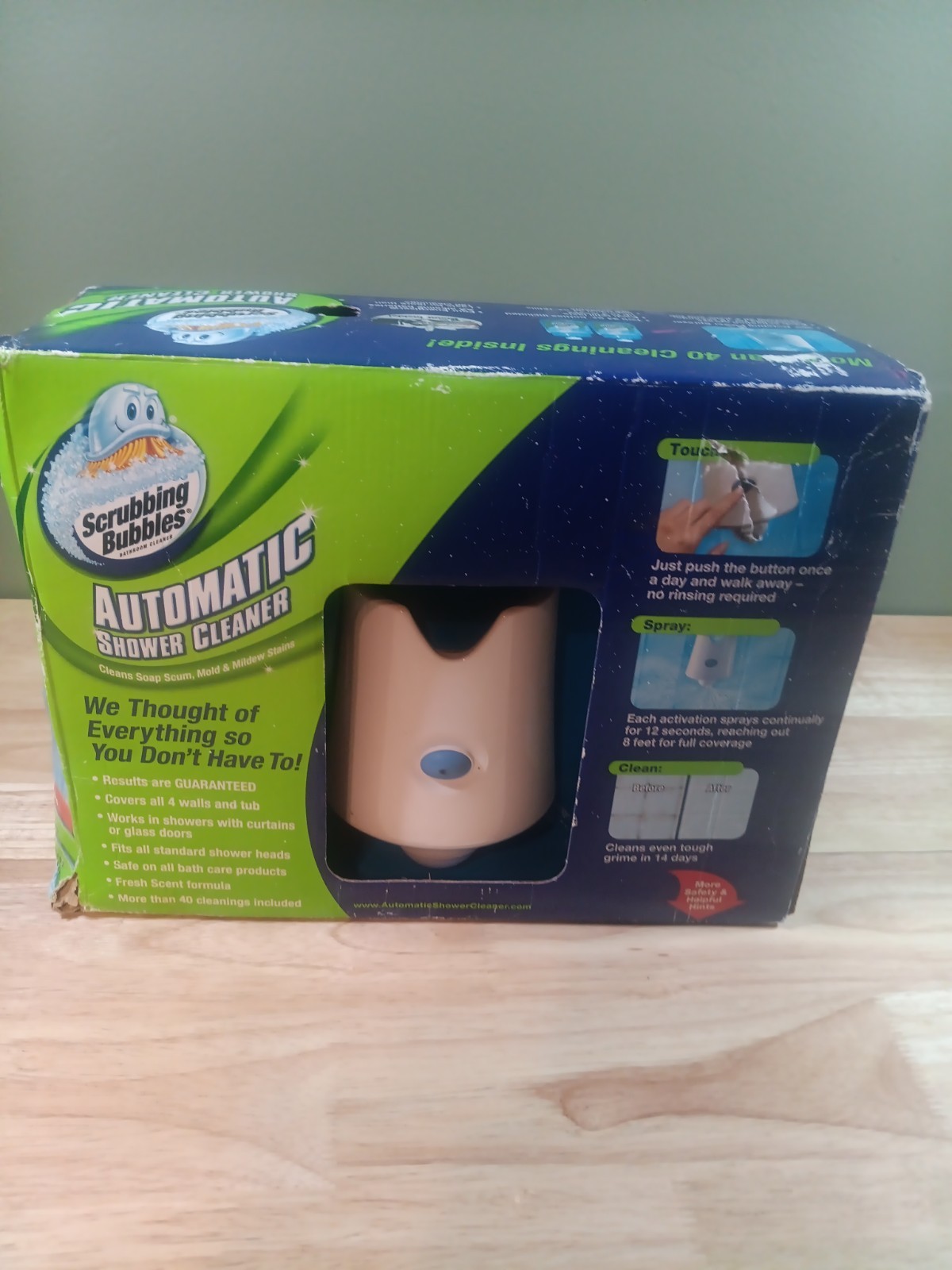 Scrubbing Bubbles Automatic Shower Cleaner Bathroom New Sealed